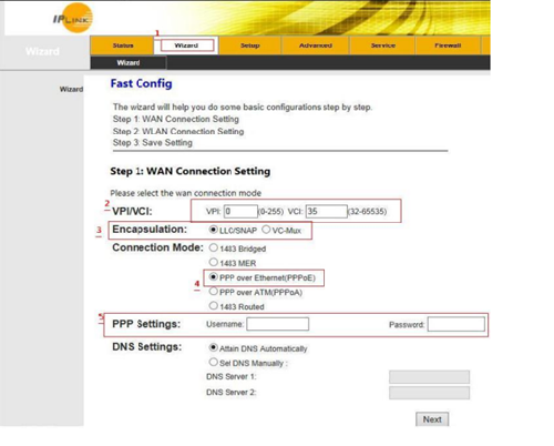 تنظیمات مودم آی پی لینک IP LINK